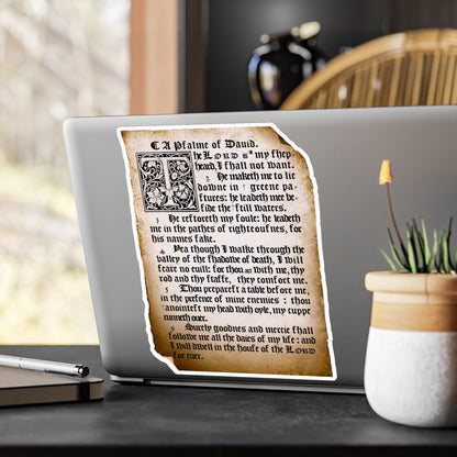 Psalm 23 - 1611 KJV Bible Verses on Vinyl Decals