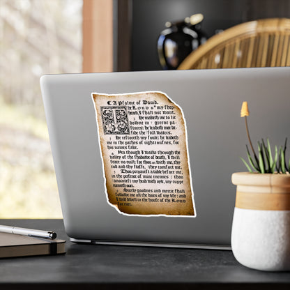 Psalm 23 - 1611 KJV Bible Verses on Vinyl Decals