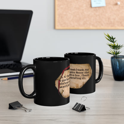 John 3:16 -1611 KJV  on 11oz Black Mug